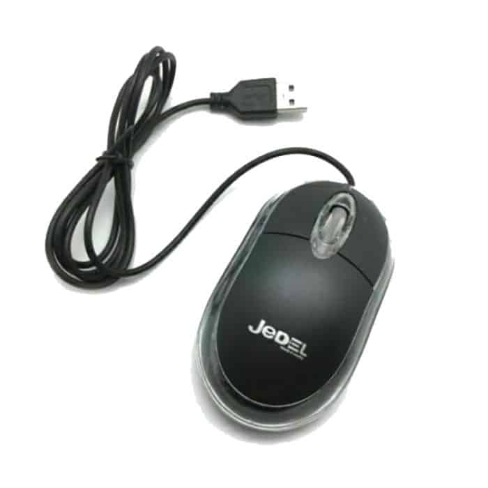 Xclio 1000dpi USB Optical Mouse with Scroll Wheel & Red LED