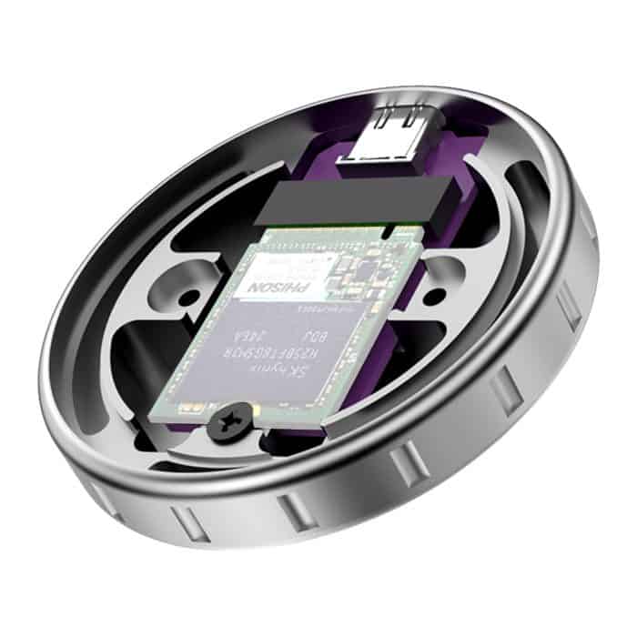 Xclio Circle Mini Magsafe Compatible 2230 M.2 NVMe SSD External Enclosure