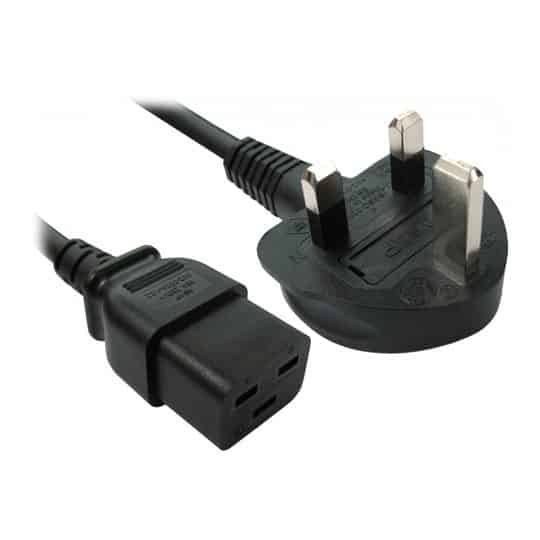 Xclio Square Connector Mains Lead UK Plug to C19 Mains Lead Reasons