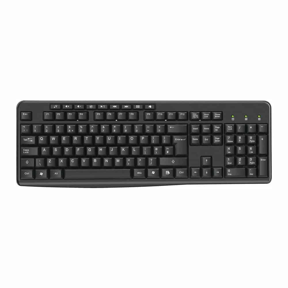 (image for) Xclio WS-770 Wireless Gaming Keyboard and Mouse 2.4GHz Bundle Black