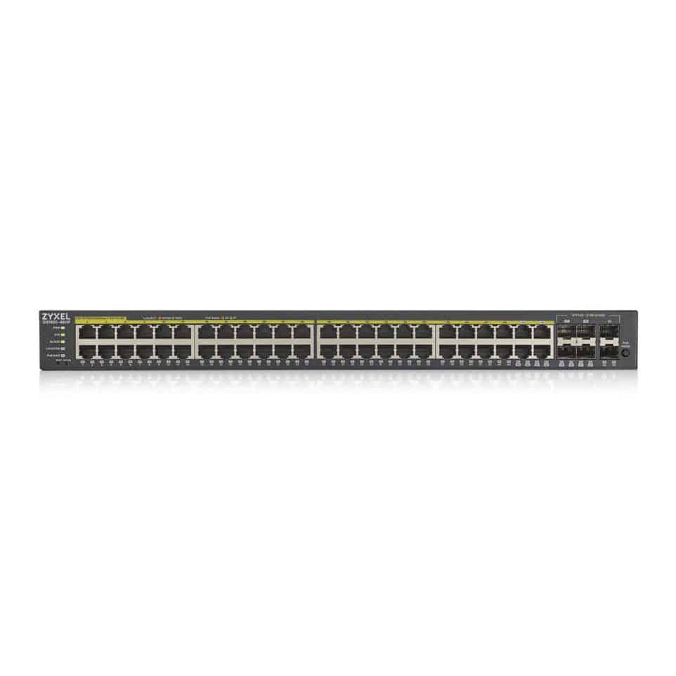 (image for) Zyxel 48-Port GS1920-48HPv2 Smart Managed Gigabit PoE Switch 375W