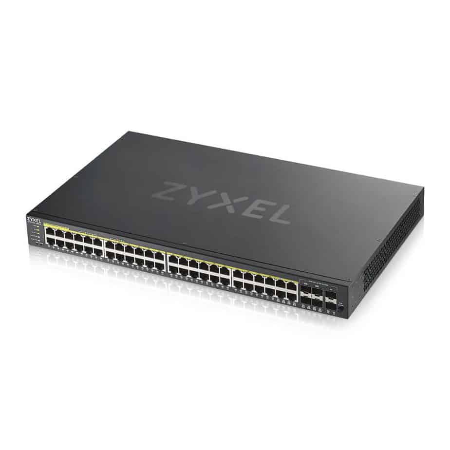 (image for) Zyxel 48-Port GS1920-48HPv2 Smart Managed Gigabit PoE Switch 375W